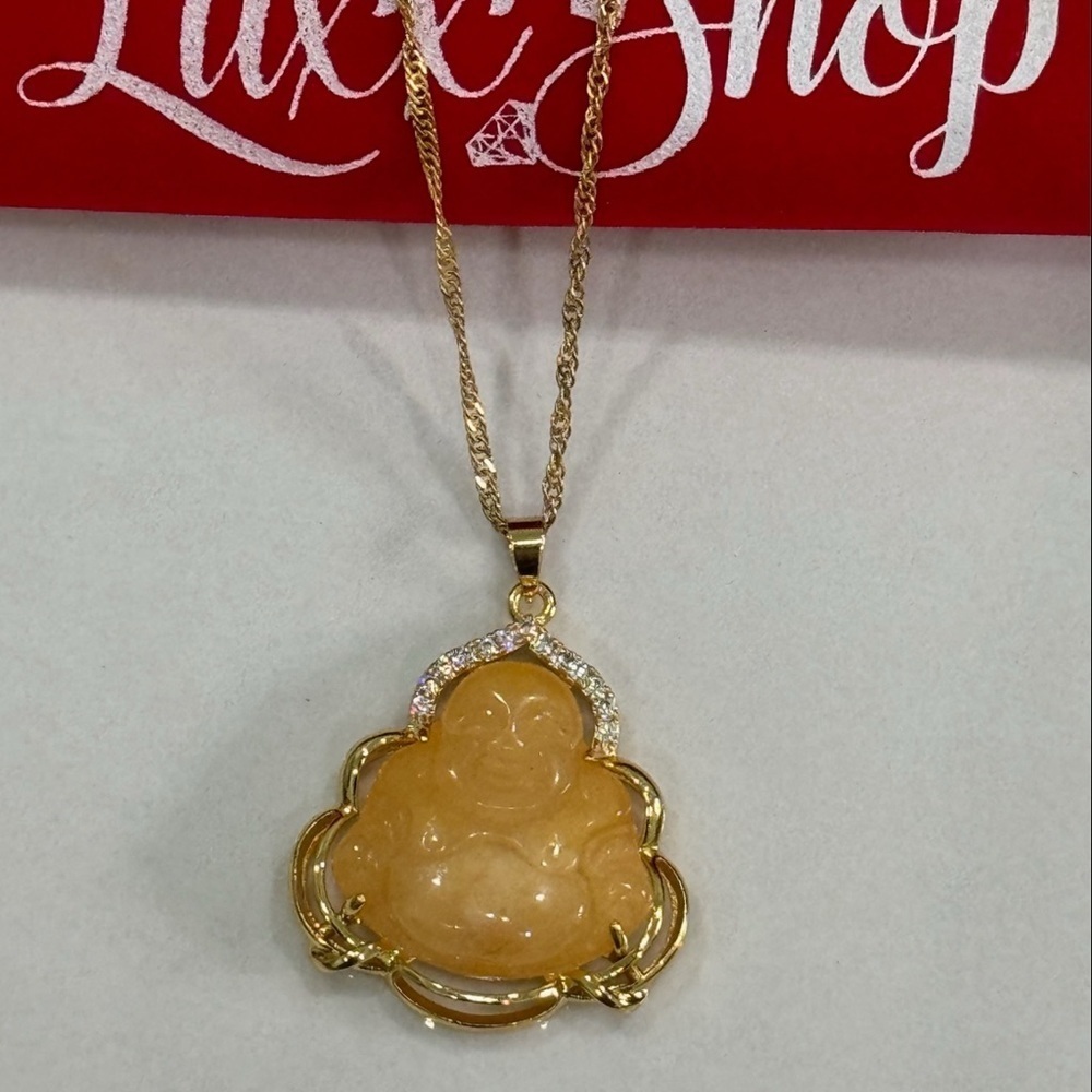 Gold Buddha Pendant Necklace